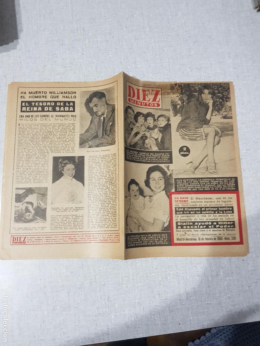 Coleccionismo de revista Diez Minutos: DIEZ MINUTOS -FEBRERO DE 1958-NUM.338