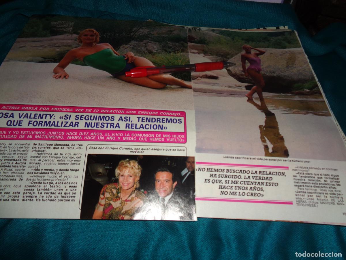 Coleccionismo de revista Diez Minutos: RECORTE : ROSA VALENTE. DIEZ MINUTOS, STMBRE 1990
