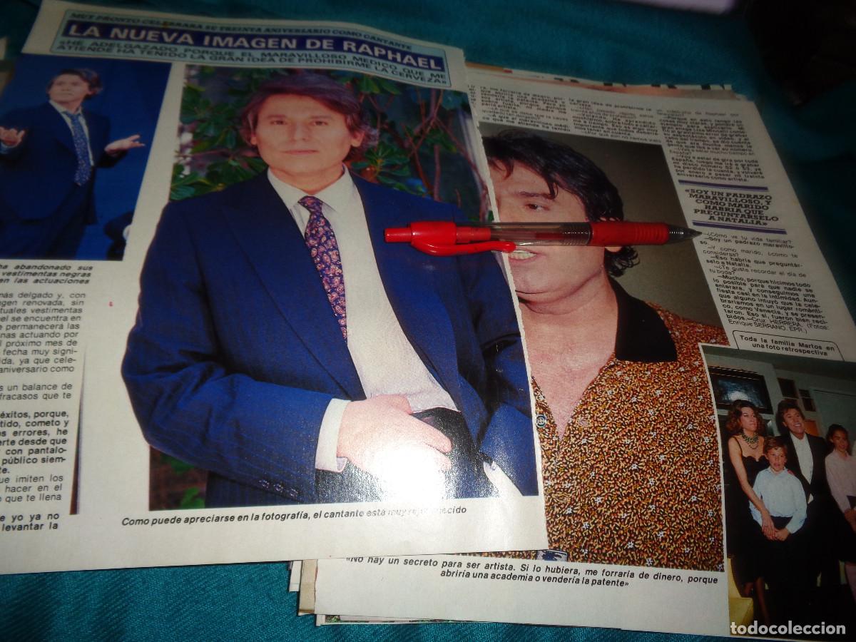 Coleccionismo de revista Diez Minutos: RECORTE : LA NUEVA IMAGEN DE RAPHAEL. DIEZ MINUTOS, STMBRE 1990