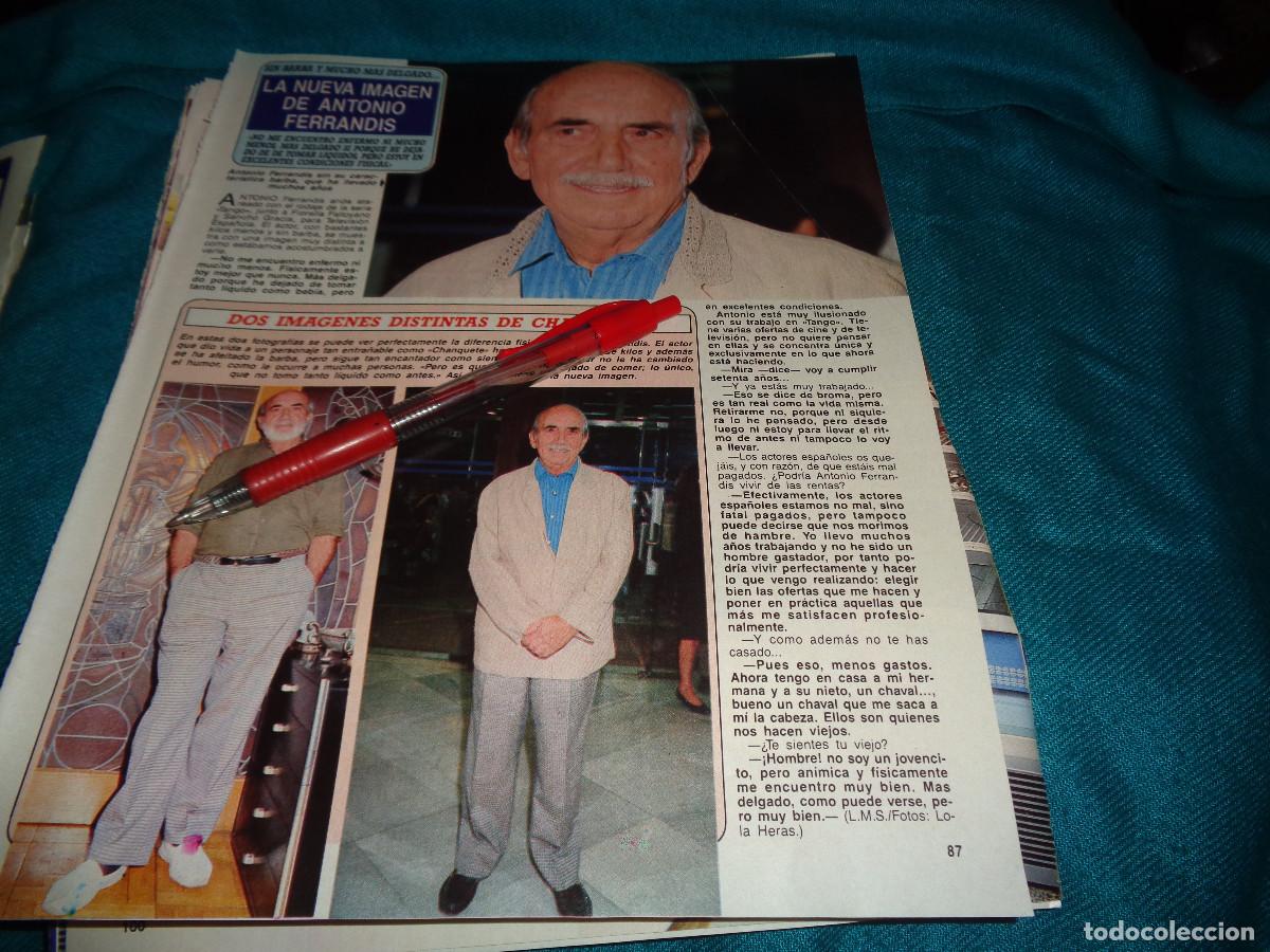 Coleccionismo de revista Diez Minutos: RECORTE : NUEVA IMAGEN DE ANTONIO FERRANDIS. DIEZ MINUTOS, STMBRE 1990