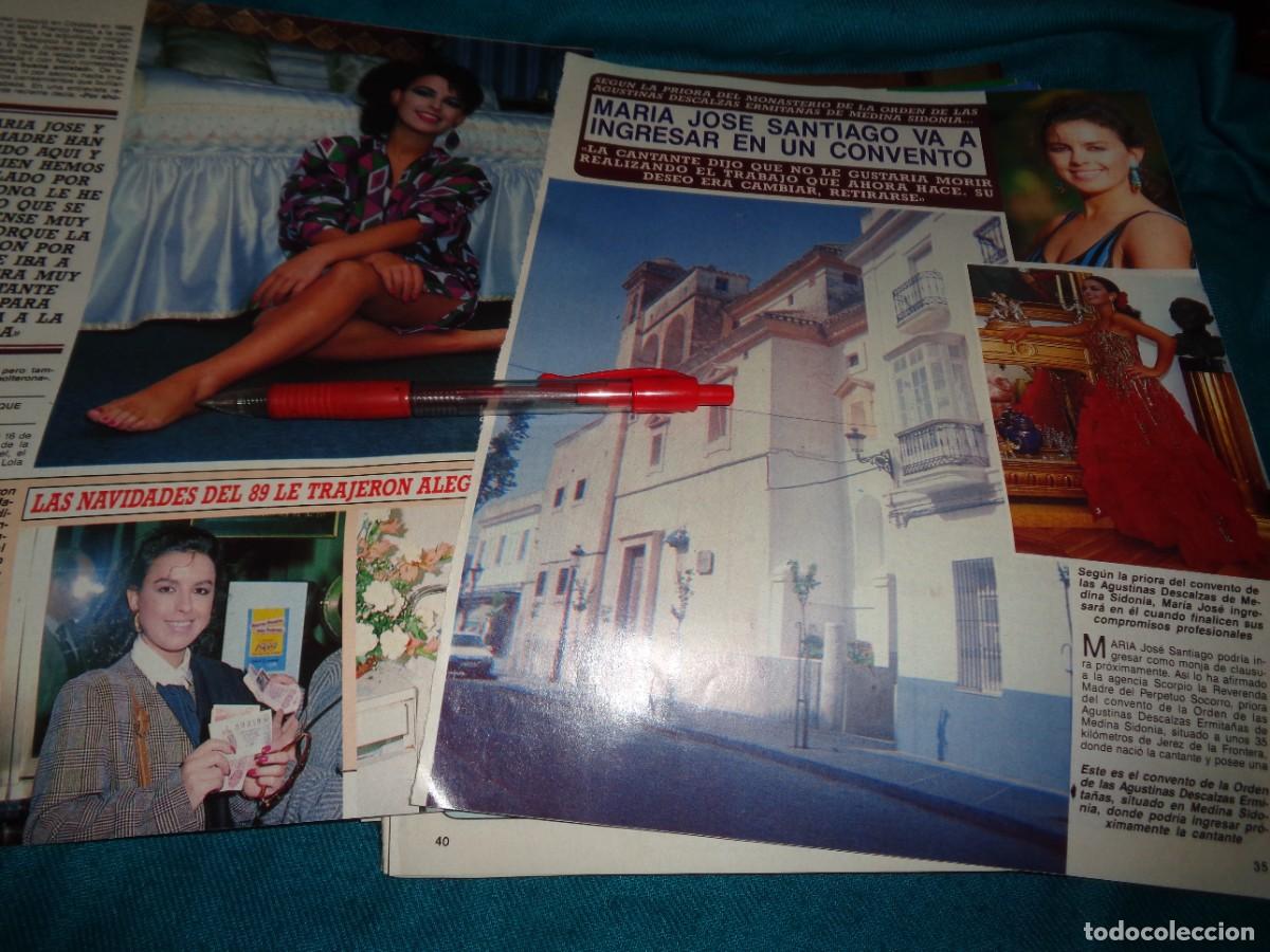 Collezionismo di Rivista Diez Minutos: RECORTE : MARIA JOSE SANTIAGO, VA A INGRESAR EN UN CONVENTO. DIEZ MINUTOS, AGTO 1990