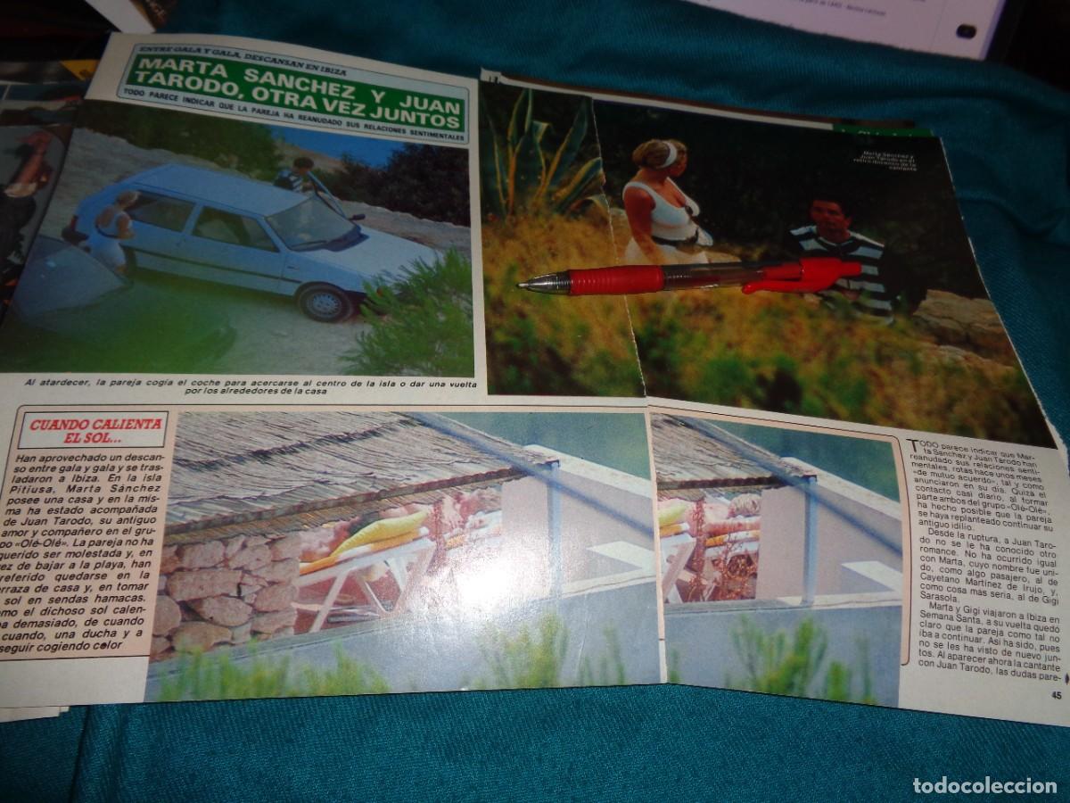 Coleccionismo de revista Diez Minutos: RECORTE : MARTA SANCHEZ Y JUAN TARODO, OTRA VEZ JUNTOS. DIEZ MINUTOS, AGTO 1990