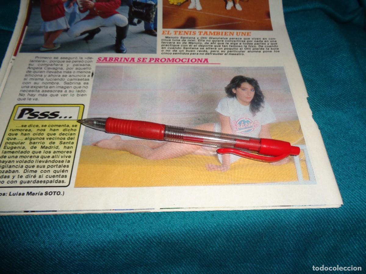 Coleccionismo de revista Diez Minutos: RECORTE : SABRINA, SE PROMOCIONA. DIEZ MINUTOS, AGTO 1990