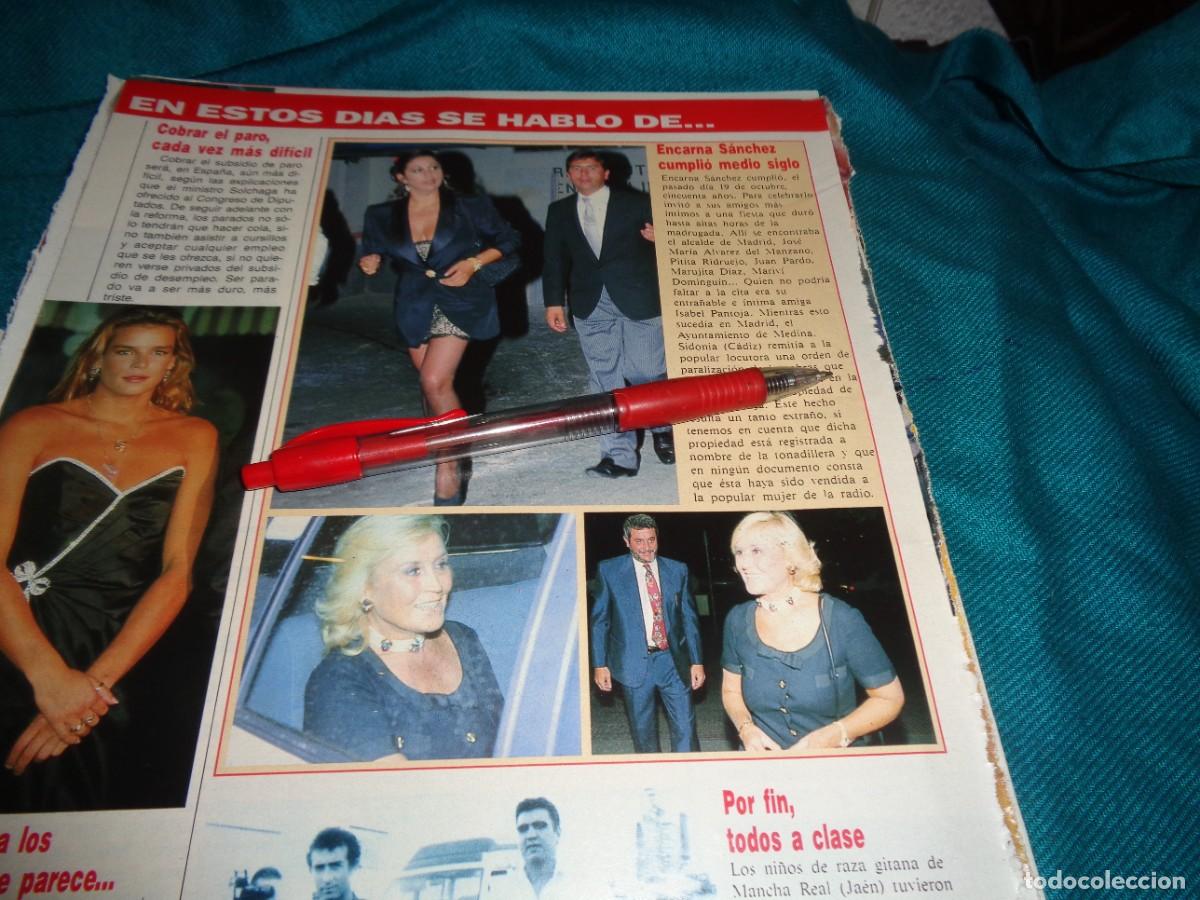 Coleccionismo de revista Diez Minutos: RECORTE : ISABEL PANTOJA, EN EL CUMPLEA&Ntilde;OS DE ENCARNA SANCHEZ. DIEZ MINUTOS, OCTB 1991