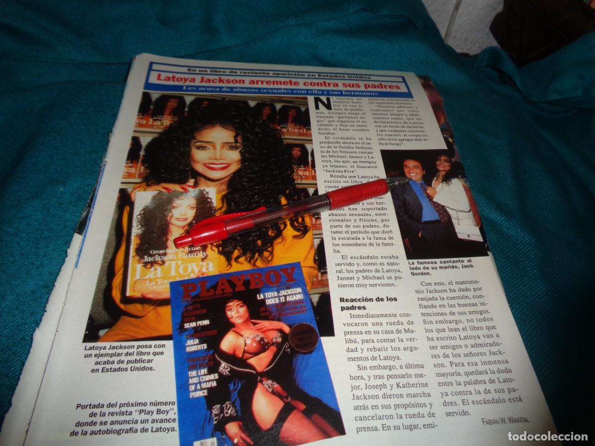 Collectionnisme de Magazine Diez Minutos: RECORTE : LATOYA JACKSON, ARREMETE CONTRA SUS PADRES. DIEZ MINUTOS, OCTB 1991