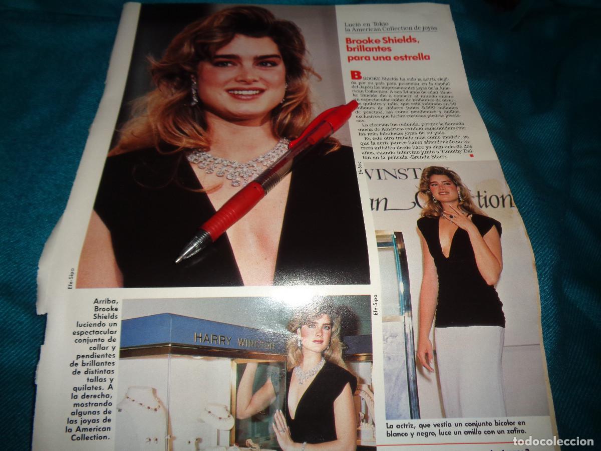 Coleccionismo de revista Diez Minutos: RECORTE : BROOKE SHIELDS, BRILLANTES PARA UNA ESTRELLA. DIEZ MINUTOS, DCMBRE 1990