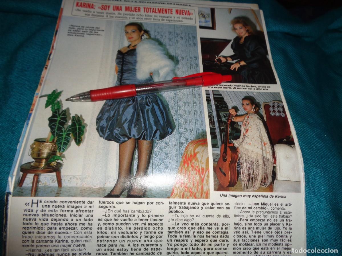 Coleccionismo de revista Diez Minutos: RECORTE : KARINA, UNA MUJER NUEVA. DIEZ MINUTOS, MAYO 1988