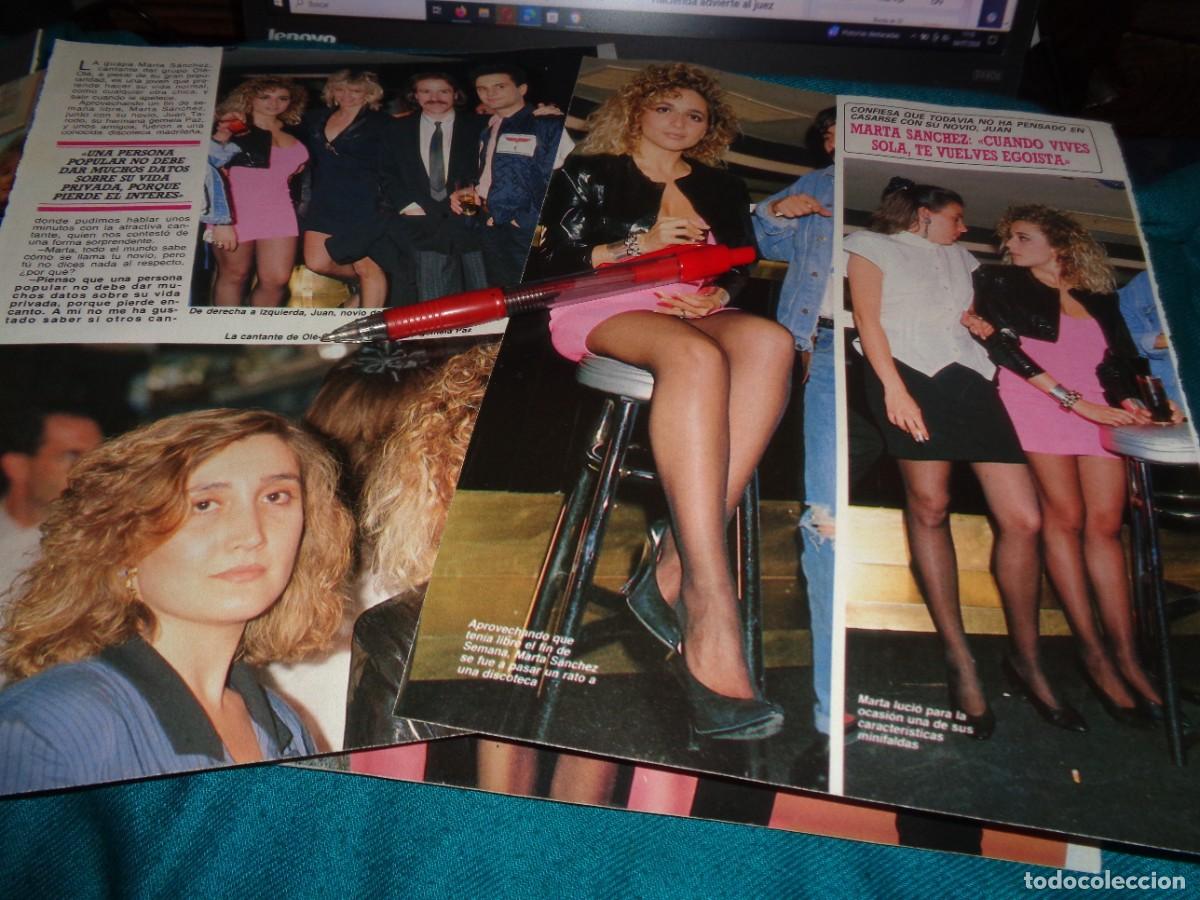 Coleccionismo de revista Diez Minutos: RECORTE : MARTA SANCHEZ, NO PIENSA EN CASARSE. DIEZ MINUTOS, MAYO 1988
