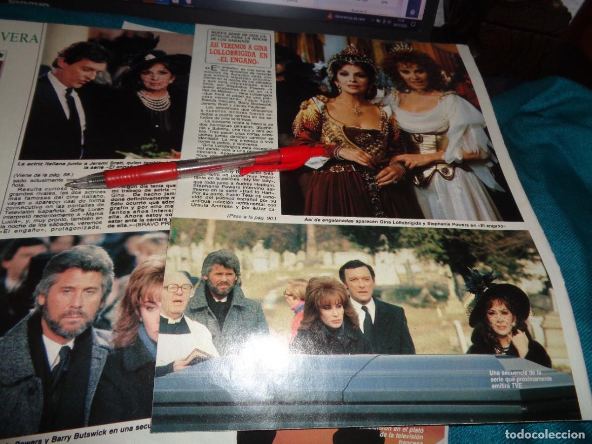 Coleccionismo de revista Diez Minutos: RECORTE : GINA LOLLOBRIGIDA, EN LA PELICUAL EL ENGA&Ntilde;O. DIEZ MINUTOS, MAYO 1988