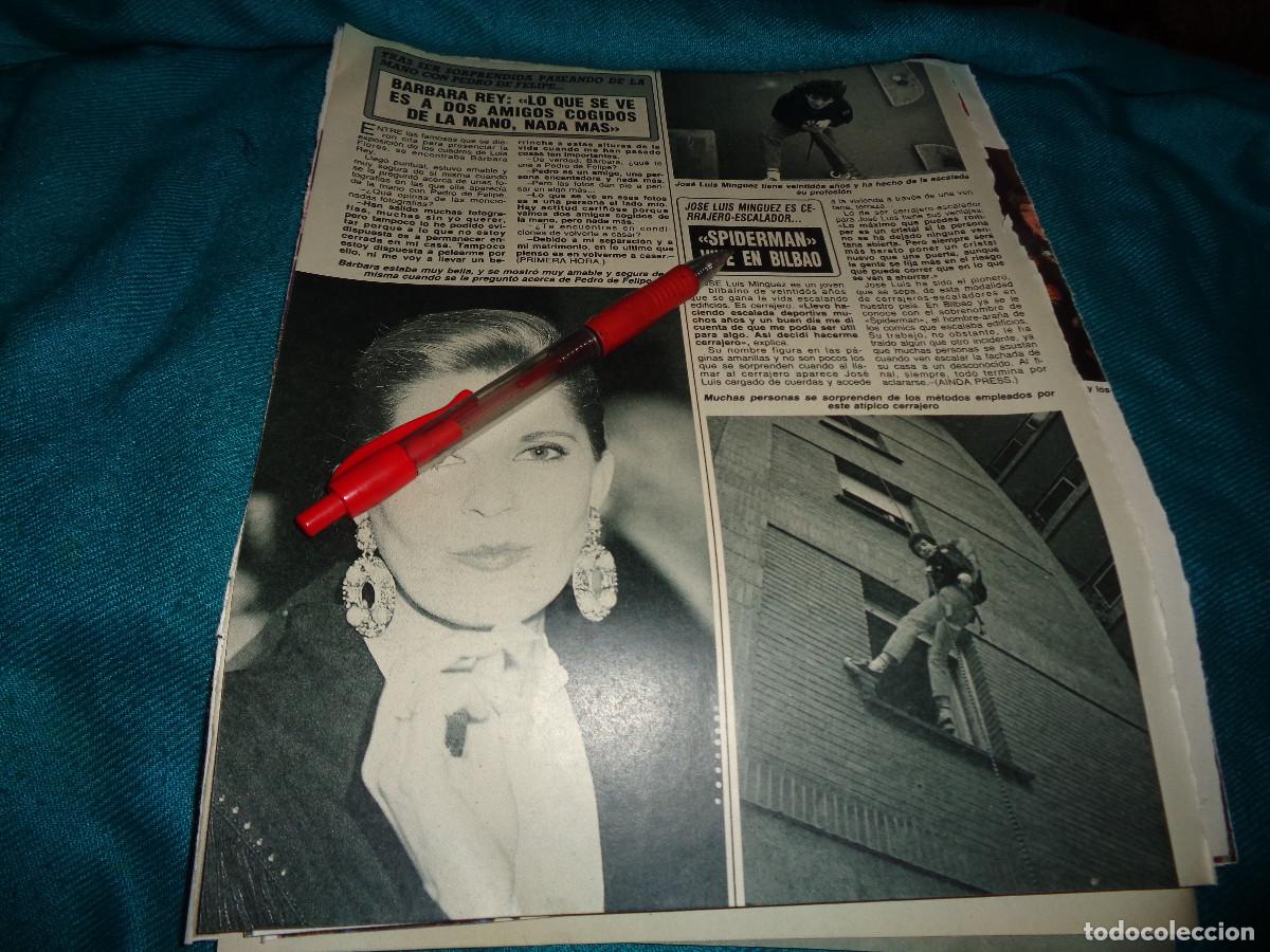 Sammeln von Zeitschriften Diez Minutos: RECORTE : BARBARA REY, CON PEDRO FELIPE. DIEZ MINUTOS, FBR 1990