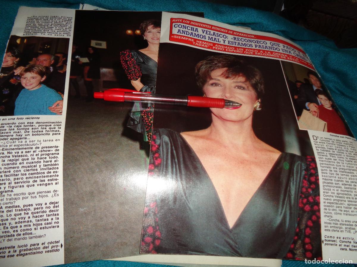 Collectionnisme de Magazine Diez Minutos: RECORTE : CONCHA VELASCO, RUMORES DE SEPARACION. DIEZ MINUTOS, FBR 1990