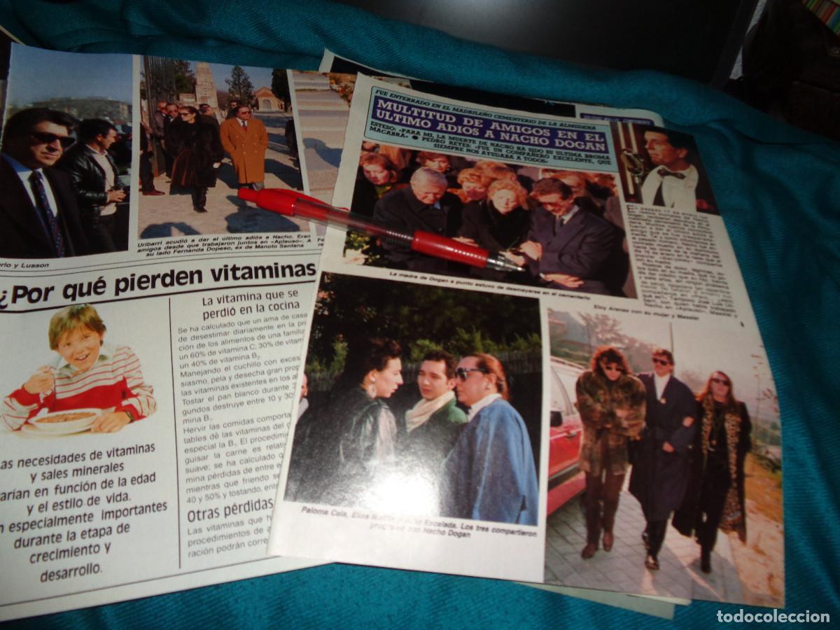 Coleccionismo de revista Diez Minutos: RECORTE : ULTIMO ADIOS AL DISC-JOKEY, NACHO DOGAN. DIEZ MINUTOS, FBR 1990