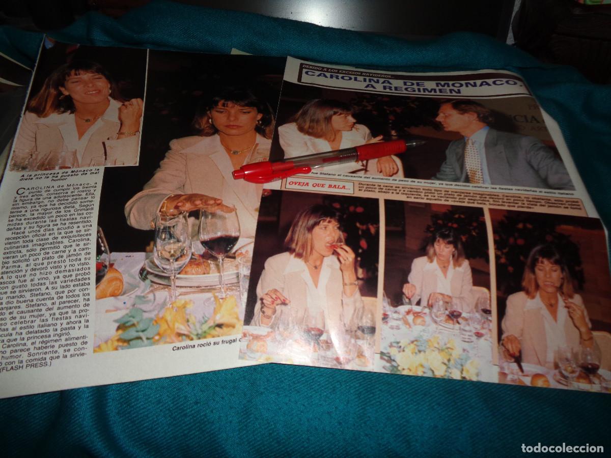 Collezionismo di Rivista Diez Minutos: RECORTE : CAROLINA DE MONACO, A REGIMEN. DIEZ MINUTOS, FBR 1990
