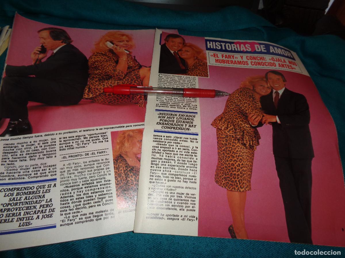 Collezionismo di Rivista Diez Minutos: RECORTE : HISTORIAS DE AMOR : EL FARY Y CONCHI. DIEZ MINUTOS, FBR 1990