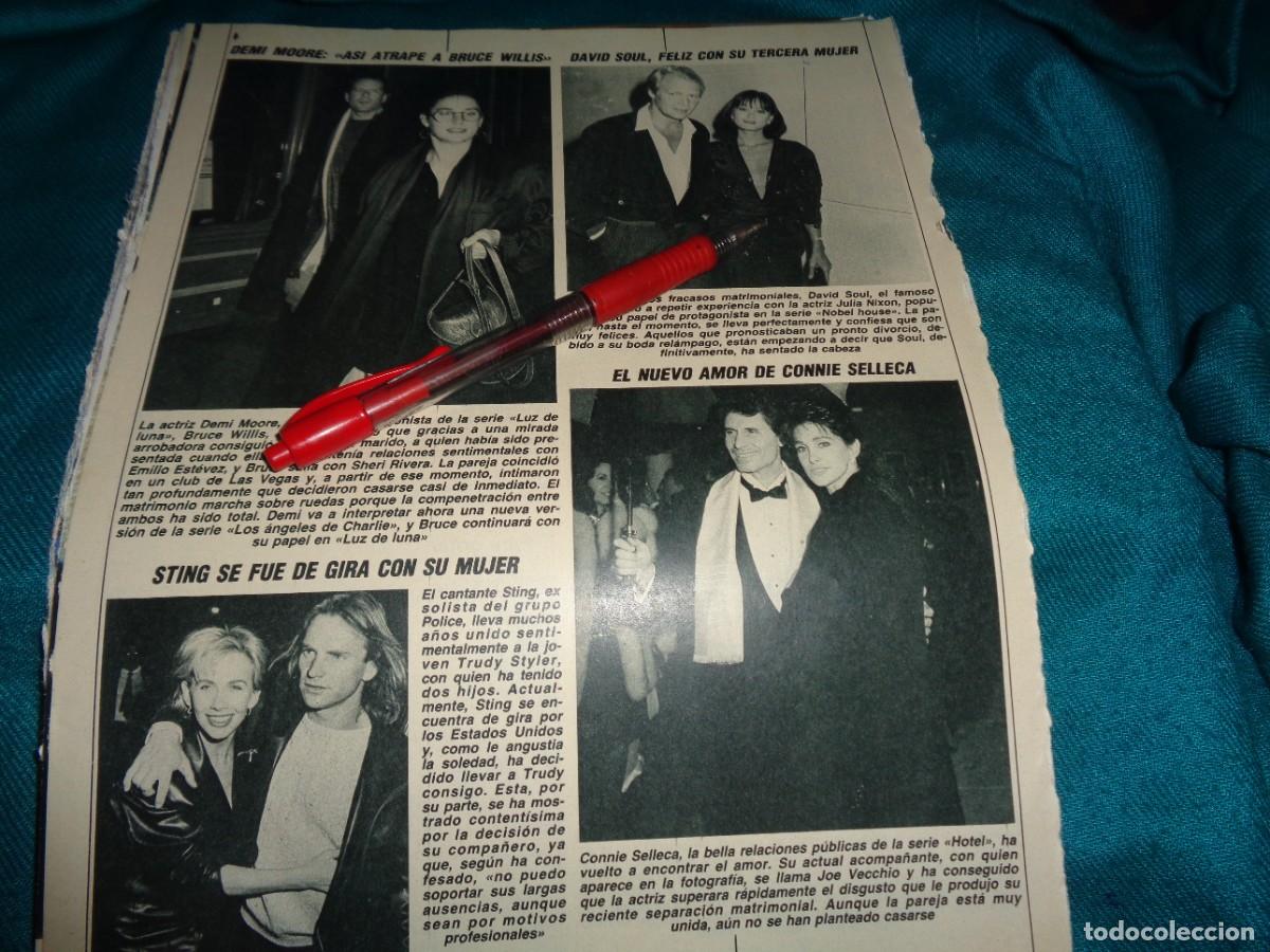 Colecionismo da Revista Diez Minutos: RECORTE : DAVID SOUL. STING. . DIEZ MINUTOS, ABRIL 1988