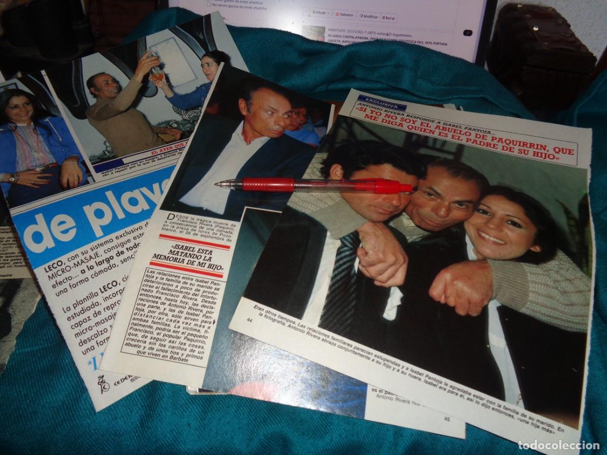 Colecionismo da Revista Diez Minutos: RECORTE : ANTONIO RIVERA, RESPONDE A ISABEL PANTOJA. DIEZ MINUTOS, ABRIL 1988