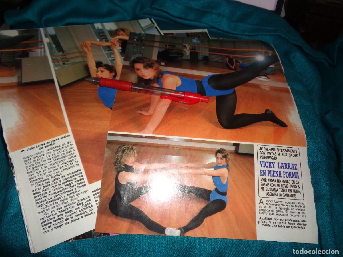 Colecionismo da Revista Diez Minutos: RECORTE : VICKY LARRAZ, EN FORMA. DIEZ MINUTOS, ABRIL 1988