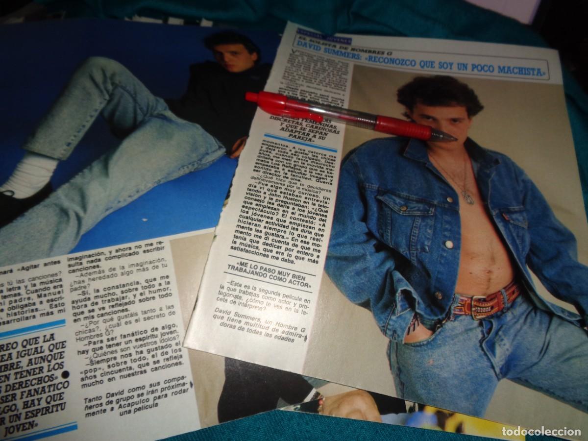 Sammeln von Zeitschriften Diez Minutos: RECORTE : ENTREVISTA A DAVID SUMMERS, DE HOMBRES G. DIEZ MINUTOS, ABRIL 1988