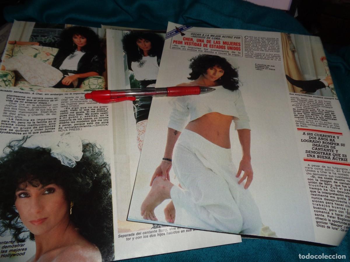 Sammeln von Zeitschriften Diez Minutos: RECORTE : CHER, LA PEOR VESTIDA. DIEZ MINUTOS, ABRIL 1988