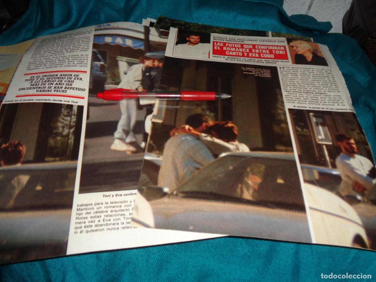 Coleccionismo de revista Diez Minutos: RECORTE : ROMANCE ENTRE EVA COBO Y TONI CANTO. DIEZ MINUTOS, OCTB 1989