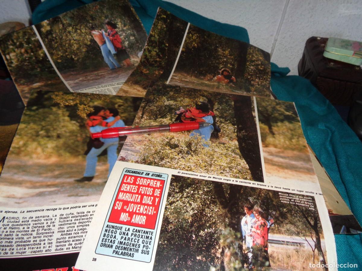 Coleccionismo de revista Diez Minutos: RECORTE : FOTOS DE MARUJITA DIAZ CON SU JOVENCISIMO AMOR. DIEZ MINUTOS, OCTB 1989