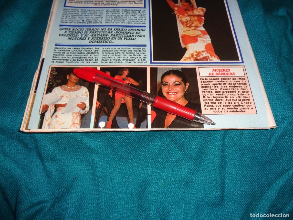 Colecionismo da Revista Diez Minutos: RECORTE : MUJERES DE BANDERA : NORMA DUVAL, REMEDIOS CERVANTES.... DIEZ MINUTOS, OCTB 1989