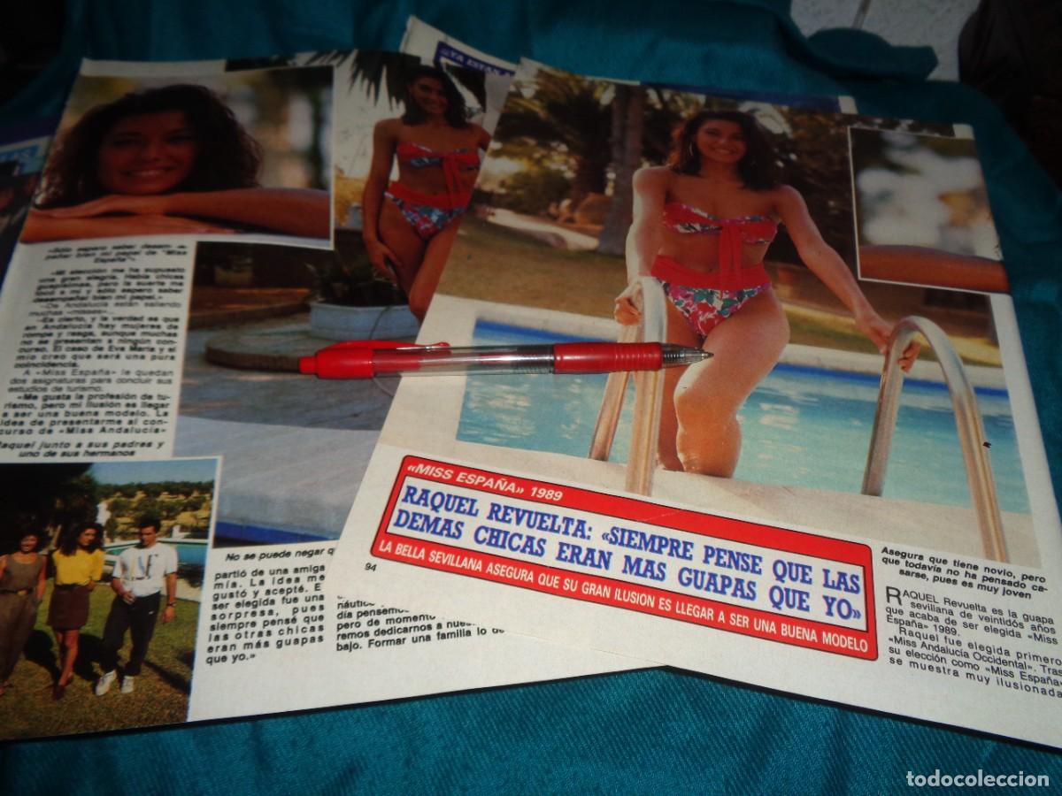 Colecionismo da Revista Diez Minutos: RECORTE : RAQUEL REVUELTA, MSS ESPA&Ntilde;A 1989. DIEZ MINUTOS, OCTB 1989
