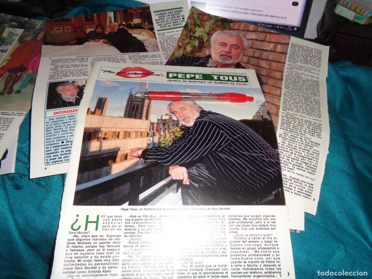Colecionismo da Revista Diez Minutos: RECORTE : ENTREVISTA A PEPE TOUS. DIEZ MINUTOS, FBR 1990
