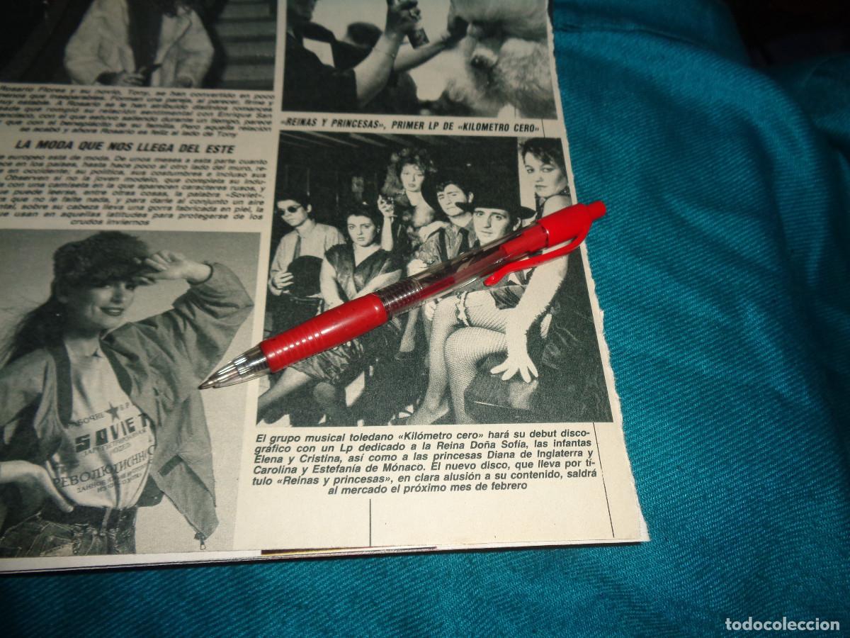 Colecionismo da Revista Diez Minutos: RECORTE : PRIMER LP DEL GRUPO &rdquo; KILOMETRO CERO&rdquo;, REINAS Y PRINCESAS. DIEZ MINUTOS, FBR 1990