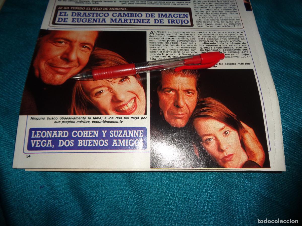 Sammeln von Zeitschriften Diez Minutos: RECORTE : LEONARD COHEN Y SUZANNE VEGA. DIEZ MINUTOS, FBR 1990