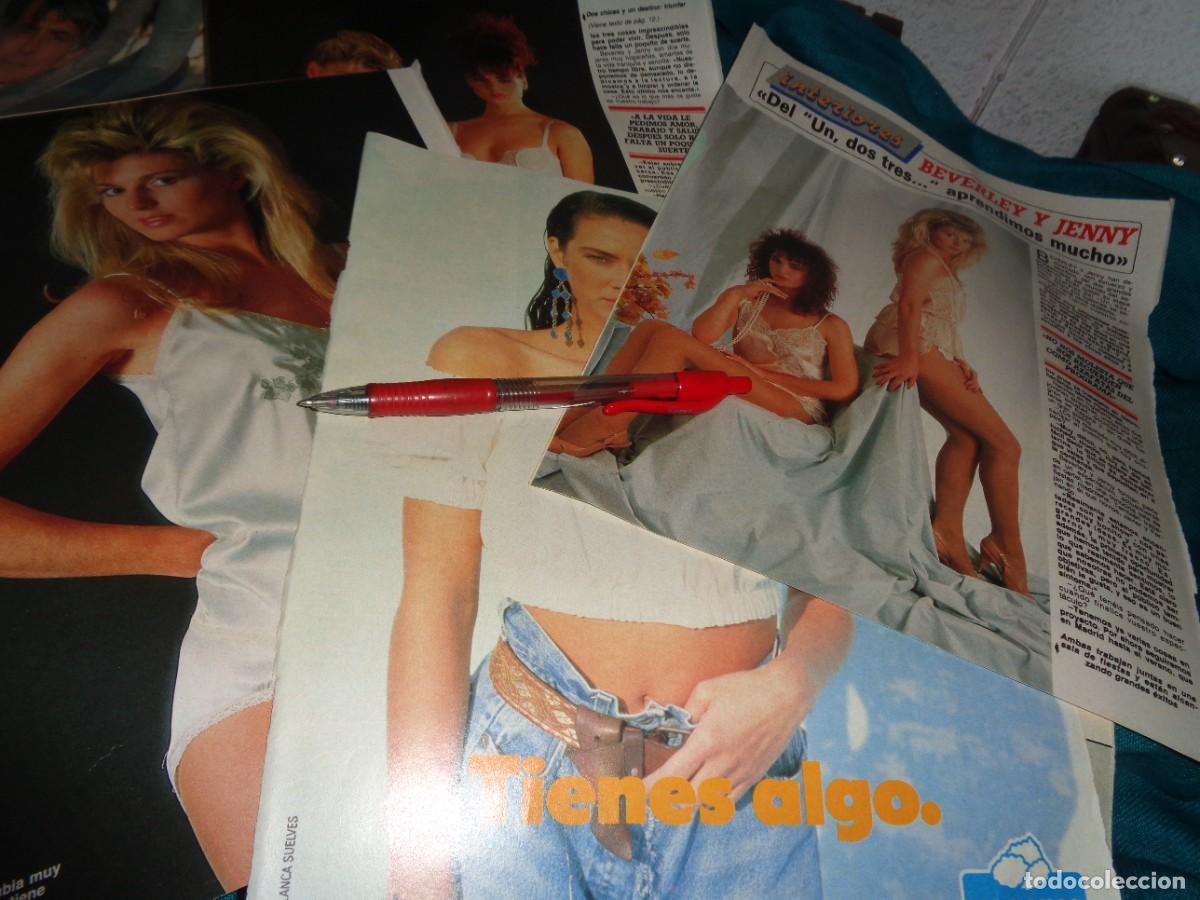 Colecionismo da Revista Diez Minutos: RECORTE : BEVERLY Y JENNY, AZAFATAS DEL UN, DOS, TRES..... DIEZ MINUTOS, ABRIL 1989