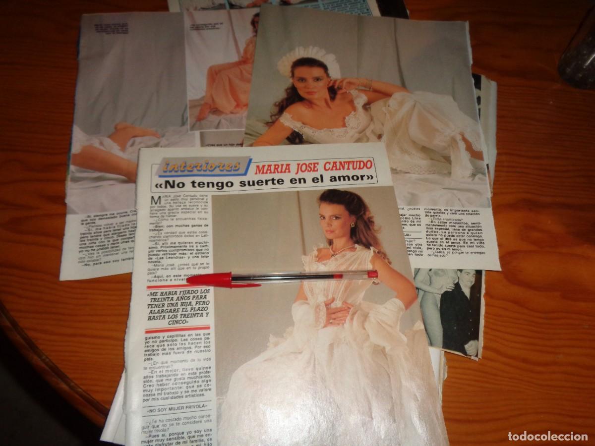 Coleccionismo de revista Diez Minutos: RECORTE : MARIA JOSE CANTUDO : NO TIENE SUERTE EN EL AMOR. DIEZ MINUTOS, ABRIL 1989