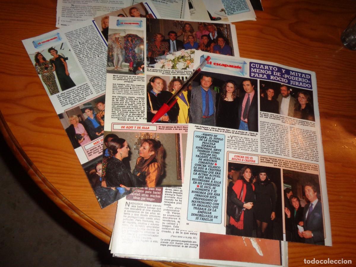 Coleccionismo de revista Diez Minutos: RECORTE : SARA MONTIEL, EN EL RESTAURANTE FORTUNY, CON ROCIO JURADO. DIEZ MINUTOS, ABRIL 1989