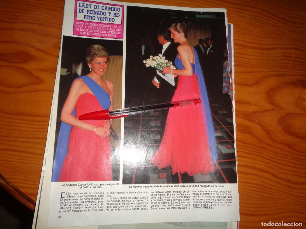 Coleccionismo de revista Diez Minutos: RECORTE : LADY DI, CAMBIO DE PEINADO. DIEZ MINUTOS, ABRIL 1989