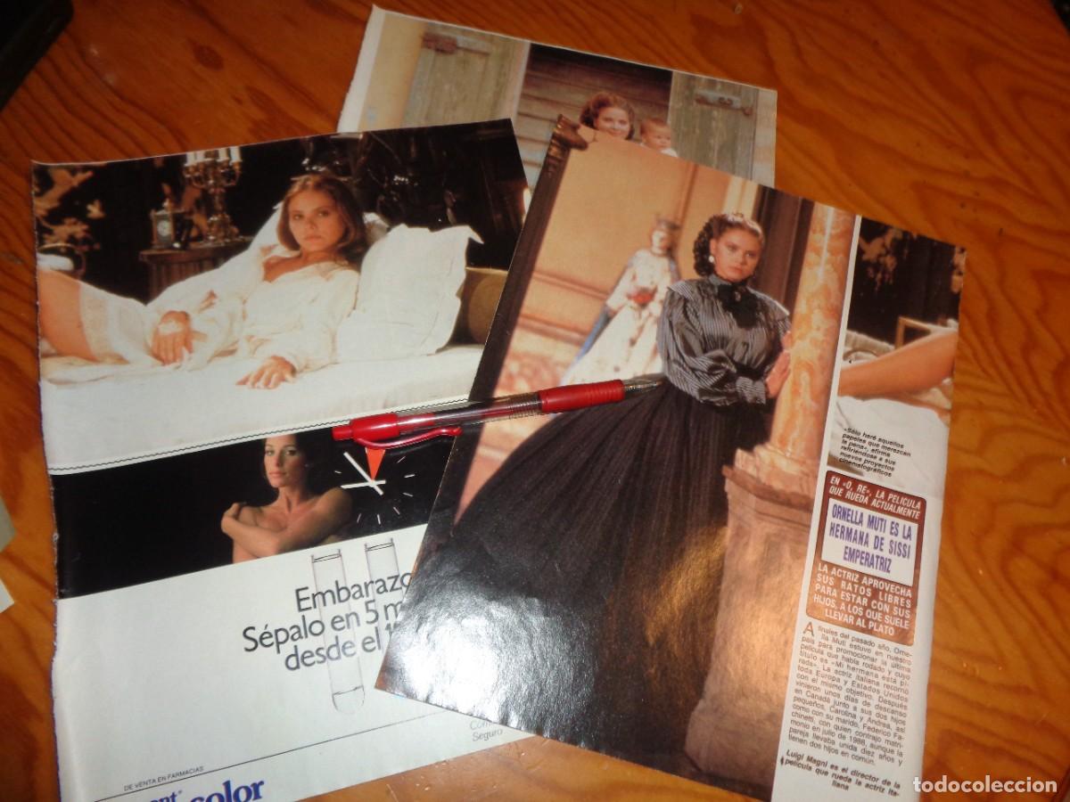 Coleccionismo de revista Diez Minutos: RECORTE : ORNELLA MUTI, HERMANA DE SISSI, EN UNA PELICUAL. DIEZ MINUTOS, ABRIL 1989