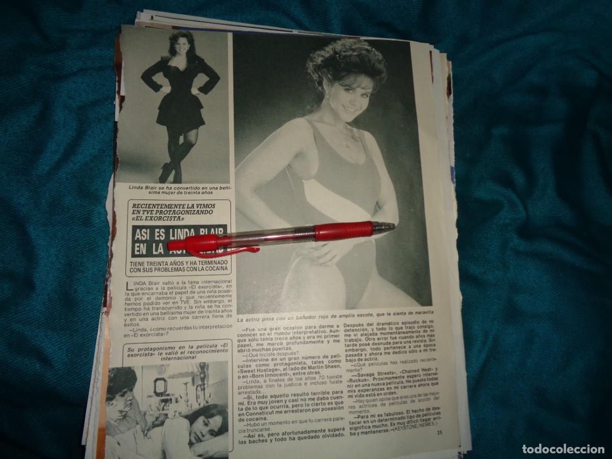 Collectionnisme de Magazine Diez Minutos: RECORTE : ASI ES AHORA, LINDA BLAIR, LA NI&Ntilde;A DEL EXORCISTA. DIEZ MINUTOS, JUNIO 1990