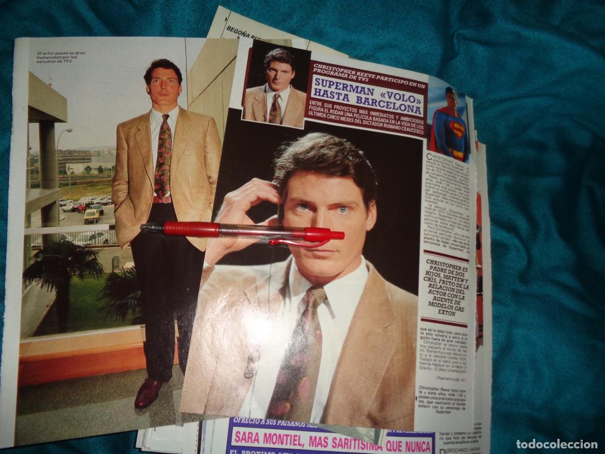 Collezionismo di Rivista Diez Minutos: RECORTE : CHRISTOPHER REEVE, SUPERMAN, EN BARCELONA. DIEZ MINUTOS, JUNIO 1990