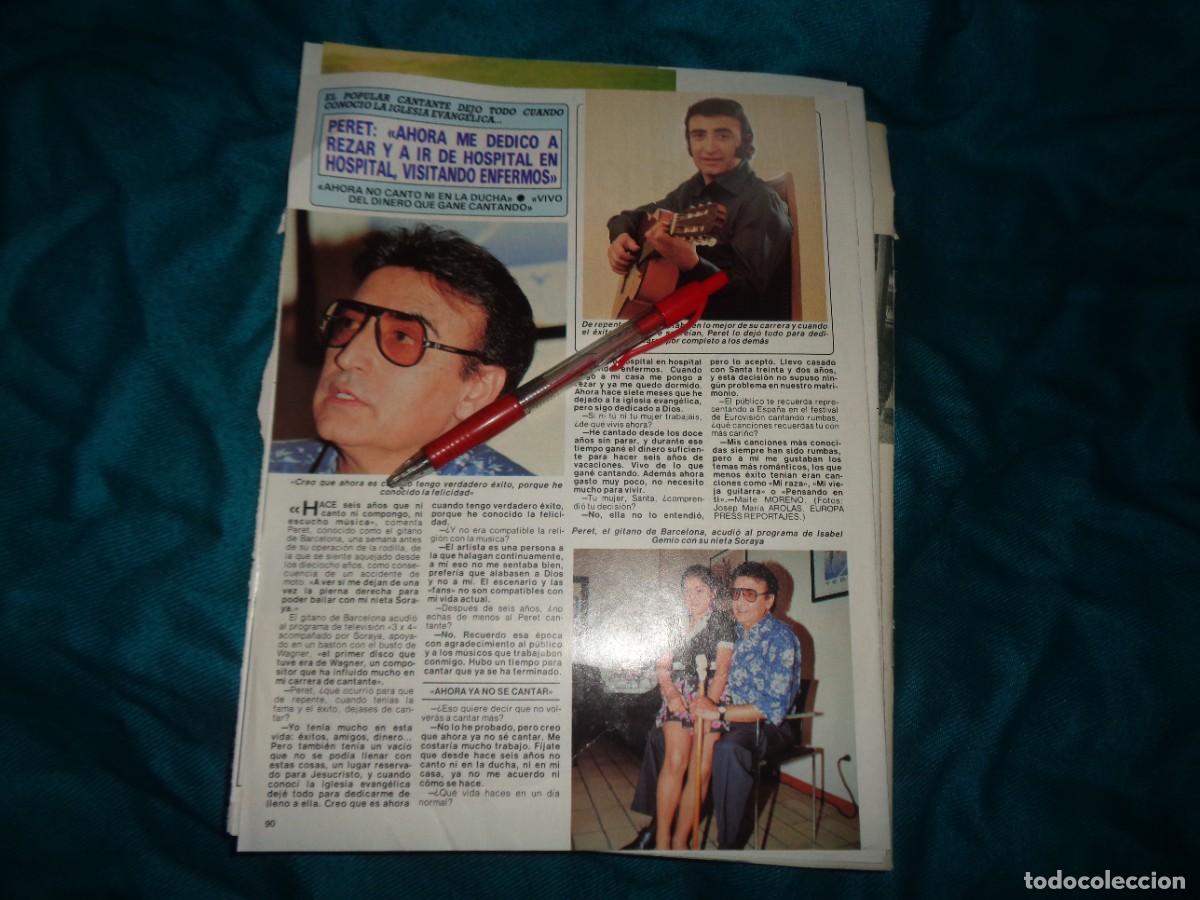 Collezionismo di Rivista Diez Minutos: RECORTE : PERET, CON LA IGLESIA EVANGELISTA. DIEZ MINUTOS, JUNIO 1990