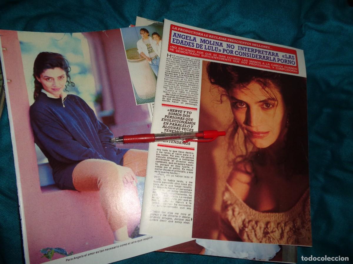 Coleccionismo de revista Diez Minutos: RECORTE : ANGELA MOLINA, RECHAZA PELICULA POR PARECERLE PORNO. DIEZ MINUTOS, JUNIO 1990