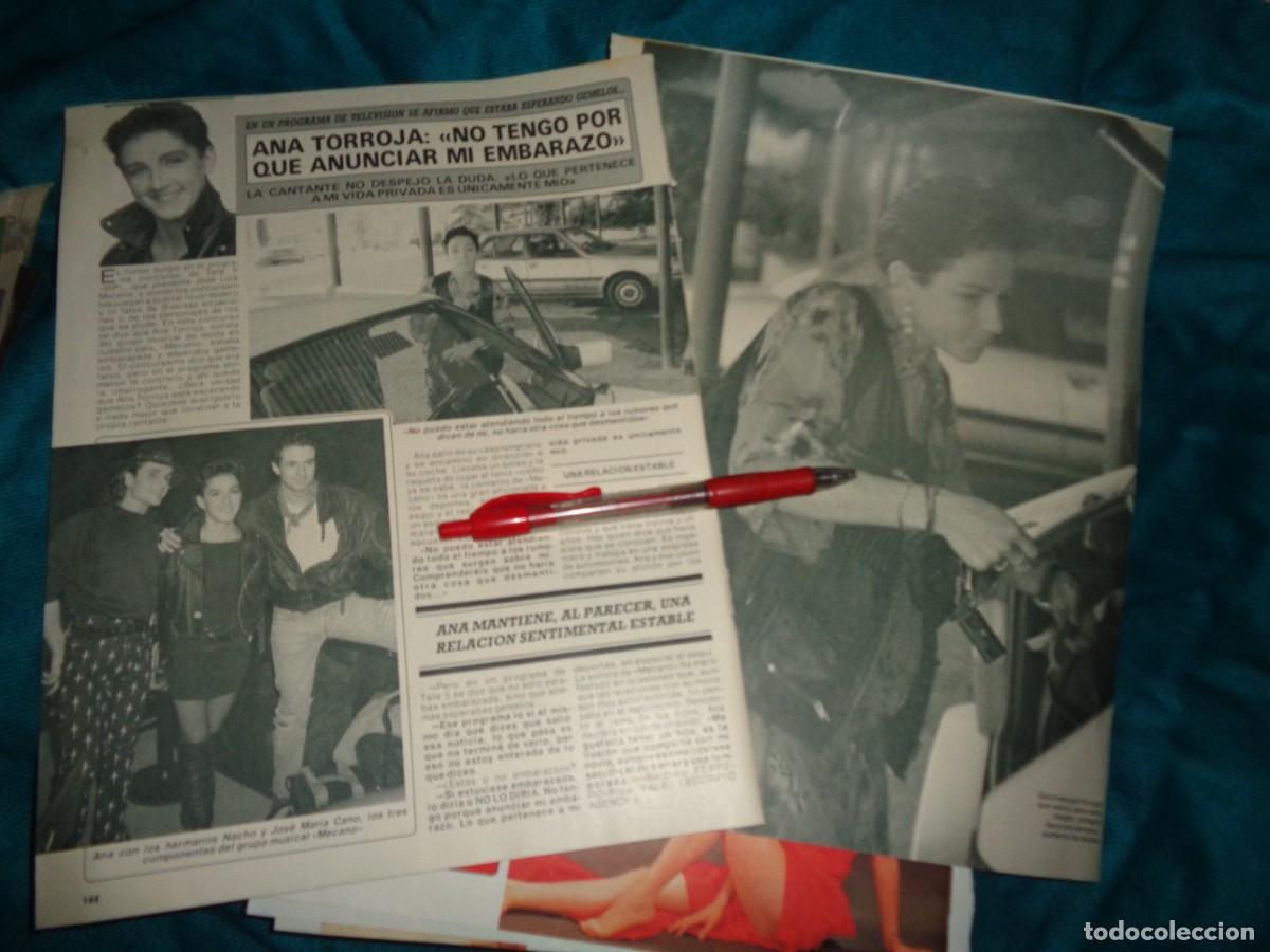 Coleccionismo de revista Diez Minutos: RECORTE : ANA TORROJA, DE MECANO, EMBARAZADA. DIEZ MINUTOS, JUNIO 1990