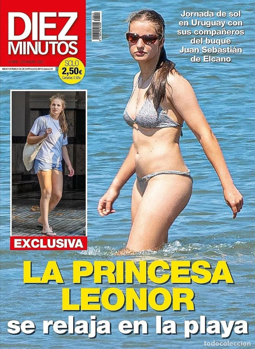 Coleccionismo de revista Diez Minutos: DIEZ MINUTOS 2025 Princesa Leonor Borbon en Bikini Princess Royal Spain magazine