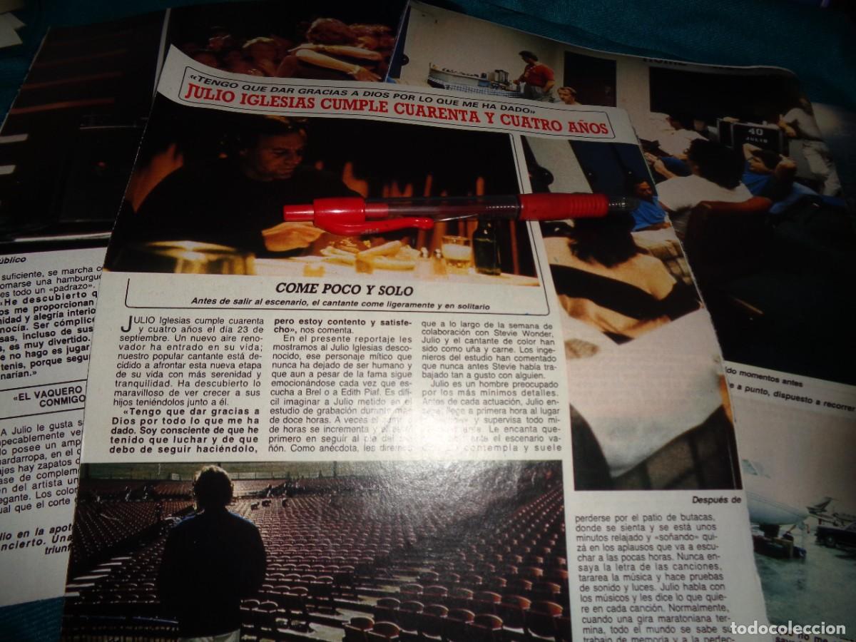 Coleccionismo de revista Diez Minutos: RECORTE : JULIO IGLESIAS CUMPLE 44 A&Ntilde;OS. DIEZ MINUTOS, SPBRE 1987