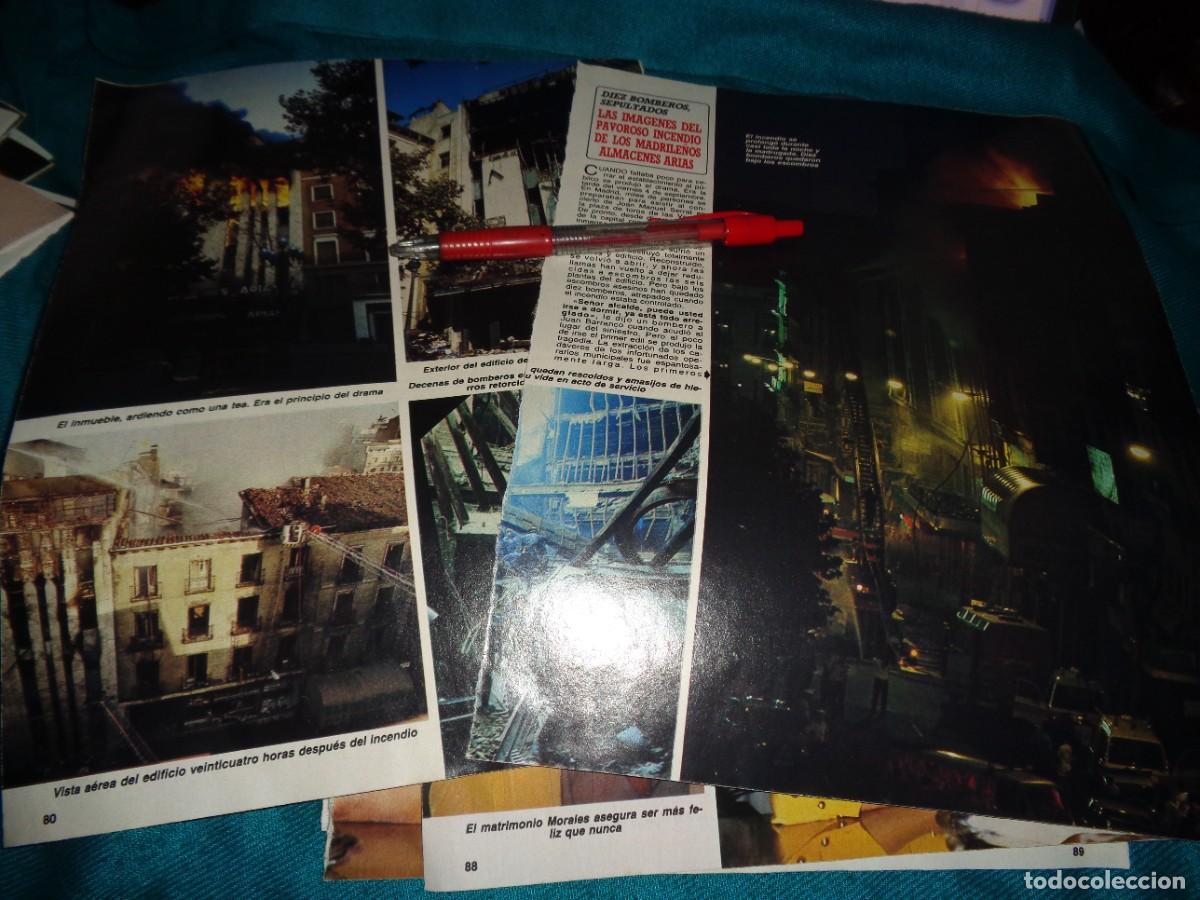 Coleccionismo de revista Diez Minutos: RECORTE : PAVOROSO INCENDIO EN LOS ALMACENES ARIAS DE MADRID. DIEZ MINUTOS, SPBRE 1987