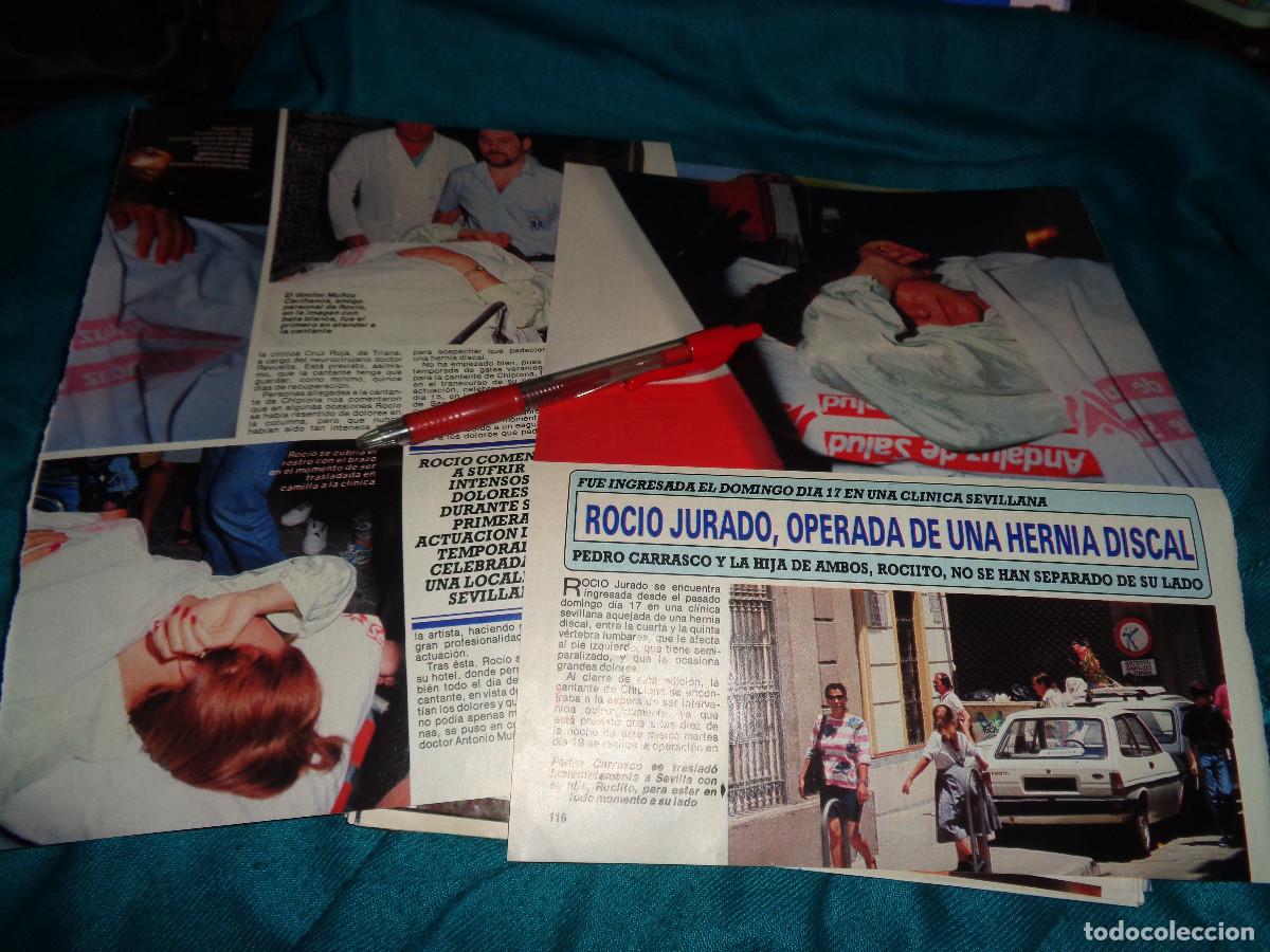 Coleccionismo de revista Diez Minutos: RECORTE : ROCIO JURADO, OPERADA DE URGENCIAS. DIEZ MINUTOS, JUNIO 1990