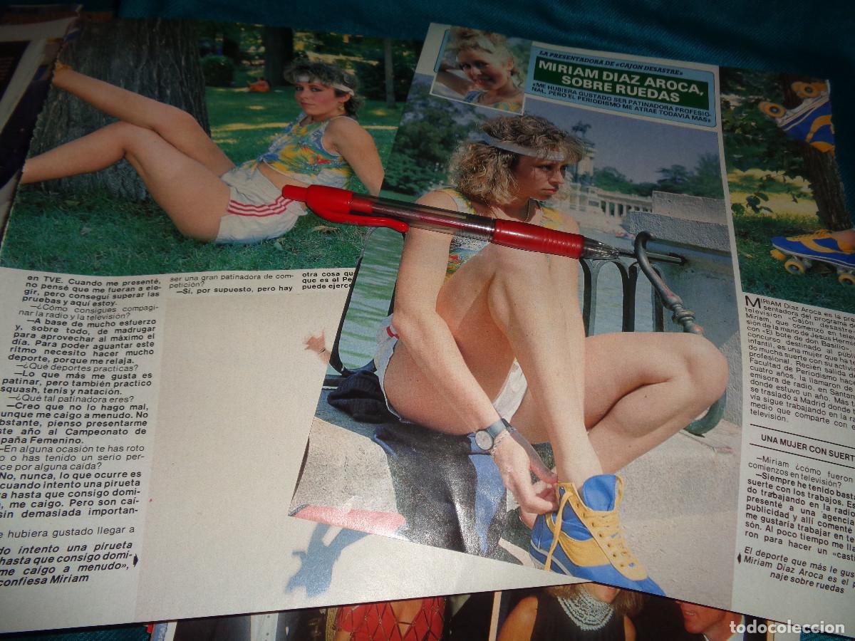 Coleccionismo de revista Diez Minutos: RECORTE : MIRIAM DIAZ AROCA, SOBRE RUEDAS. DIEZ MINUTOS, JUNIO 1990