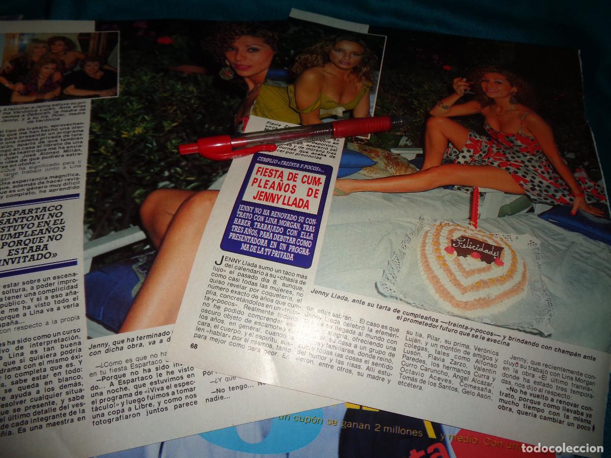 Coleccionismo de revista Diez Minutos: RECORTE : FIESTA DE CUMPLEA&Ntilde;OS DE JENNY LLADA. DIEZ MINUTOS, JUNIO 1990