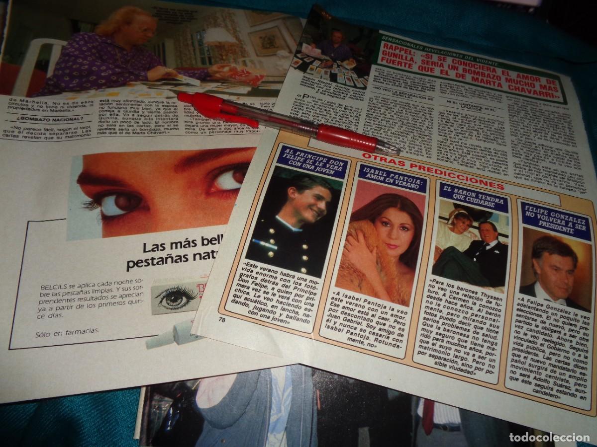 Sammeln von Zeitschriften Diez Minutos: RECORTE : REVELACIONES DEL VIDENTE RAPPEL SOBRE CARMEN CERVERA, ISABEL . DIEZ MINUTOS, ABRIL 1989