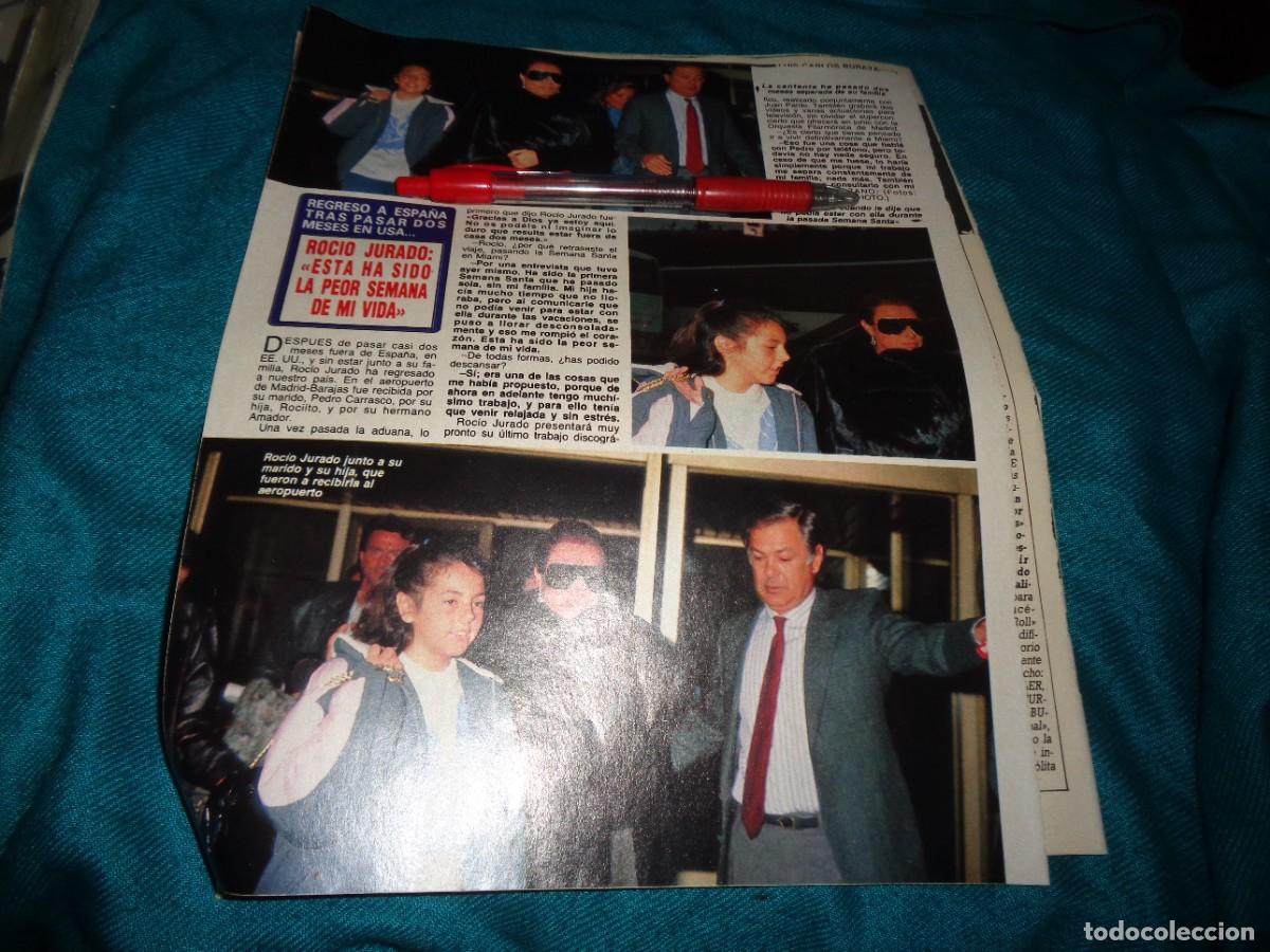 Sammeln von Zeitschriften Diez Minutos: RECORTE : ROCIO JURADO REGRESA A ESPA&Ntilde;A. DIEZ MINUTOS, ABRIL 1989