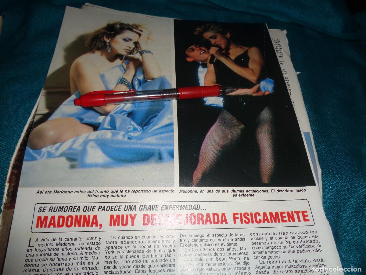 Collection Magazine Diez Minutos: RECORTE : MADONNA, MUY DESMEJORADA FISICAMENTE. DIEZ MINUTOS, MAYO 1988