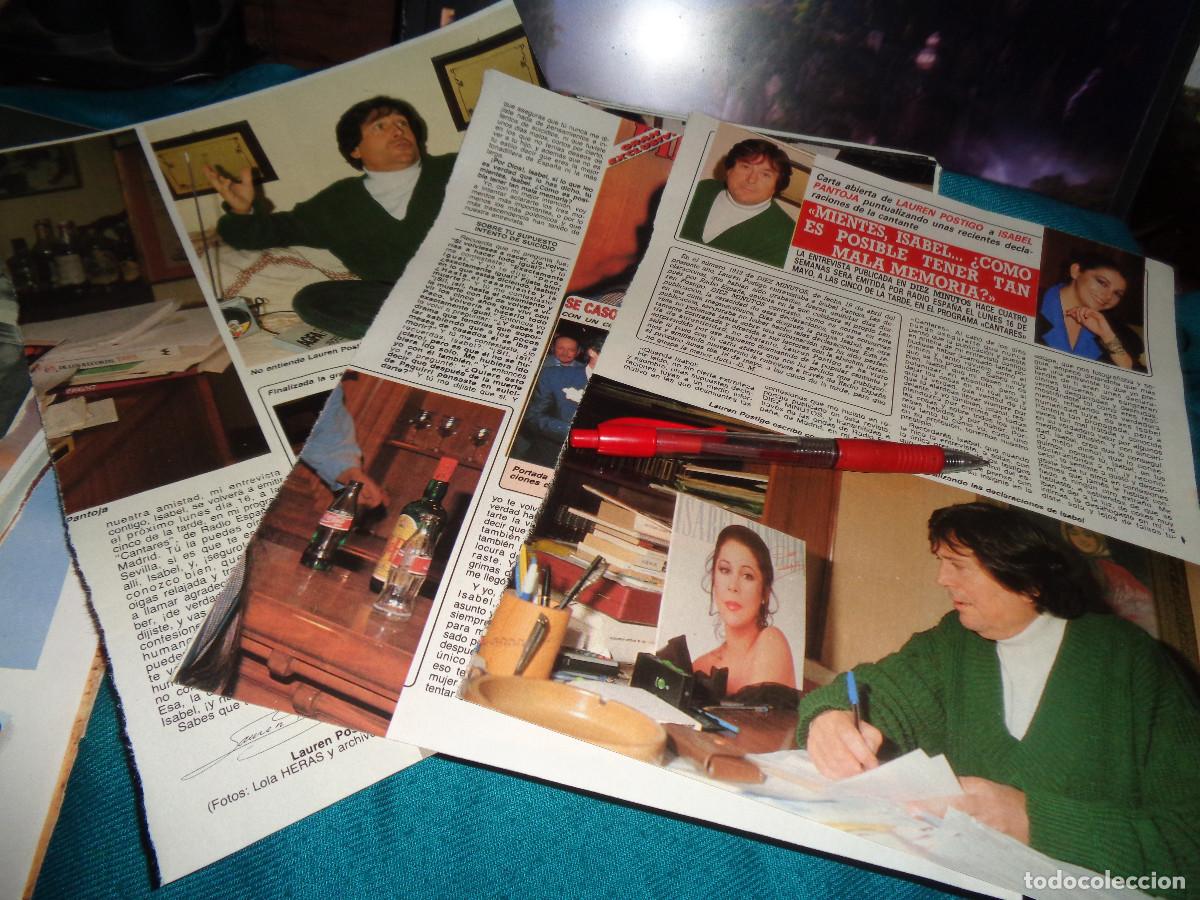 Coleccionismo de revista Diez Minutos: RECORTE : CARTA ABIERTA DE LAUREN POSTIGO A ISABEL PANTOJA. DIEZ MINUTOS, MAYO 1988